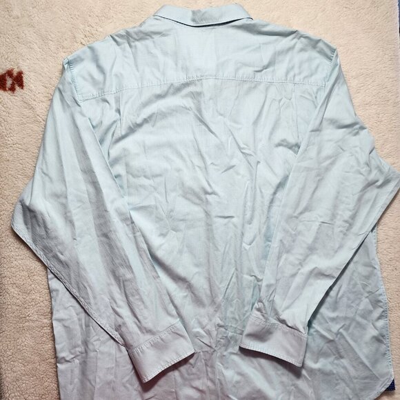 Tommy Bahama Pima Cotton Long Sleeve Shirt 3XT Blue Preppy Embroidered Logo - Picture 3 of 7